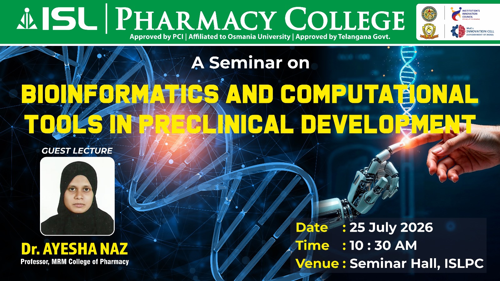 ISL Pharmacy College Banner 7