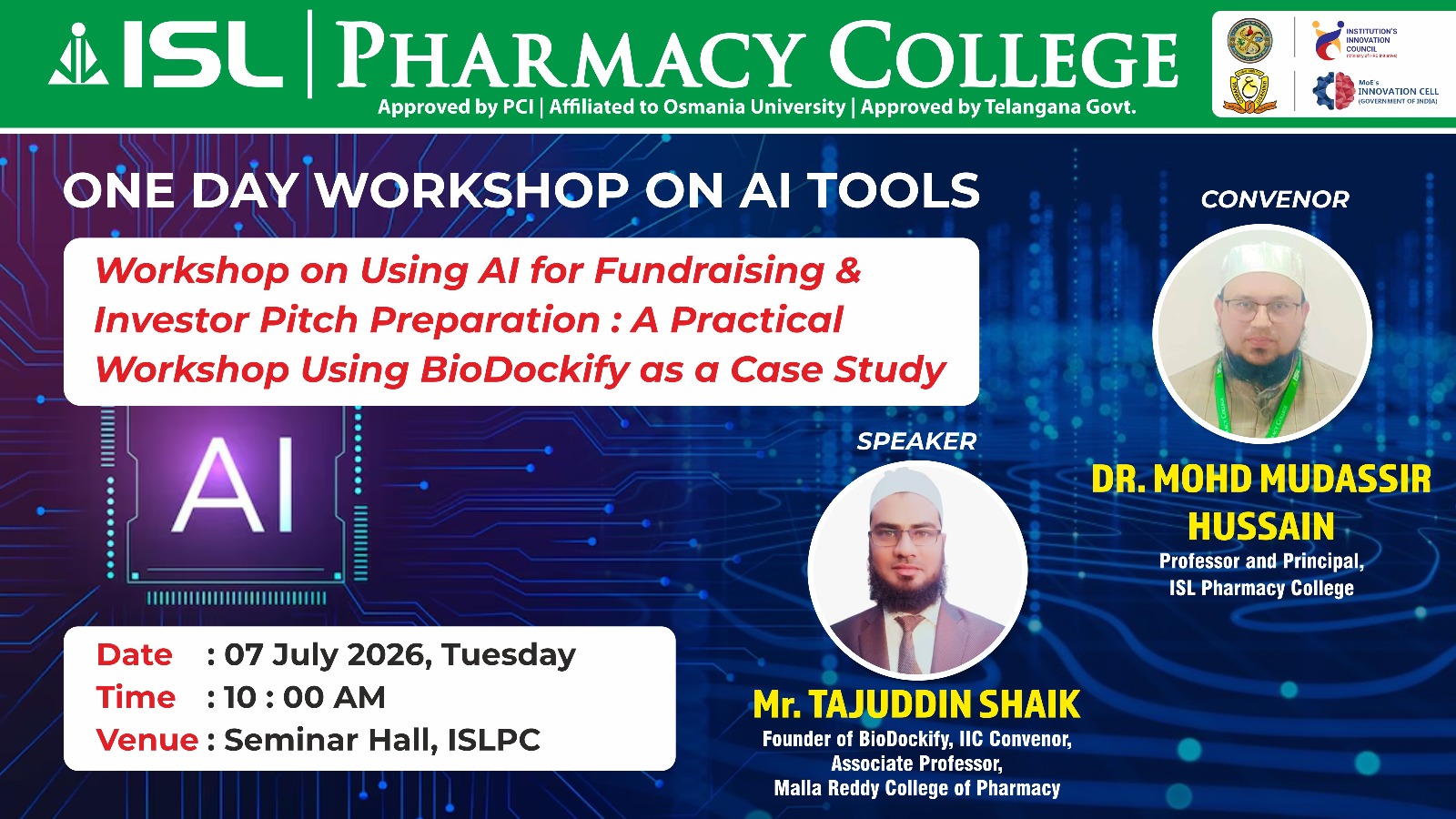 ISL Pharmacy College Banner 9